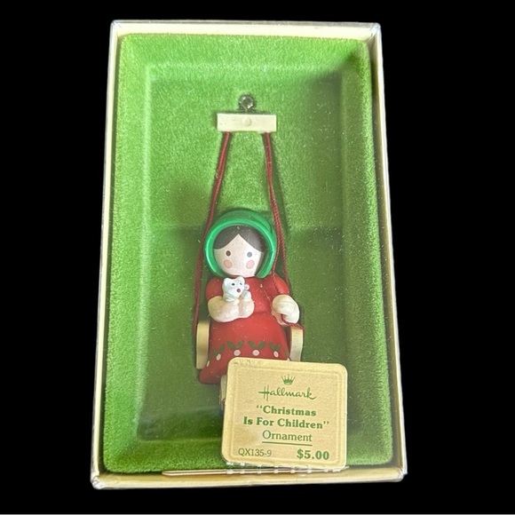Vintage 1970’s Hallmark Ornament - Christmas Is For Children - Picture 1 of 3